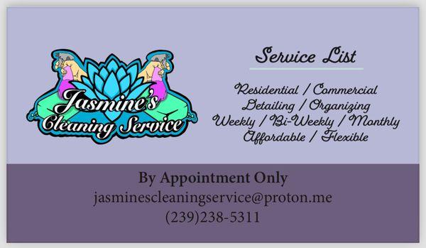 Jasmine’s Cleaning Service