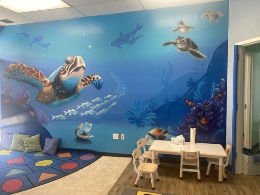 A peak into our indoor playground area...