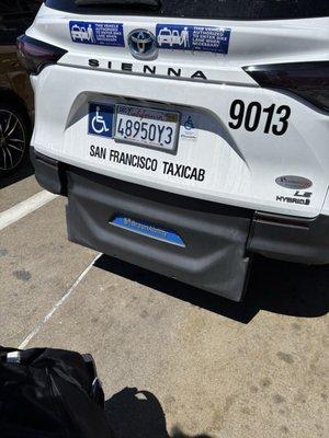 The licence plate of the driver, who was speeding, texting, watching videos...