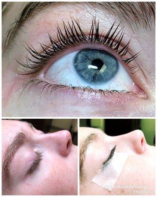 Lash lift and tint