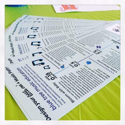 Blue tree class flyers.