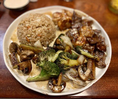 Hibachi steak and shrimp :).