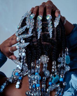 Braids for a photo shoot