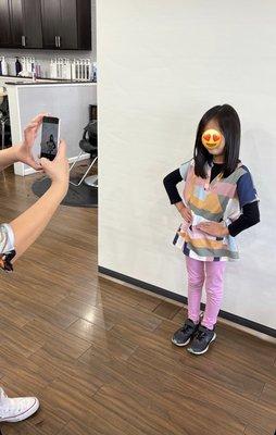 sassy cut for a sassy girl