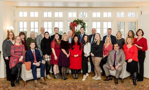 A photo of our team holiday party