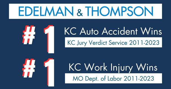 Edelman & Thompson has won more injury cases in KC courts than any other firm since 2011.
