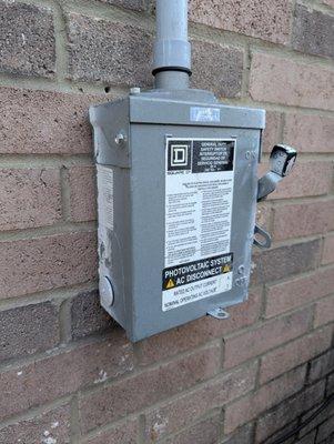 Used disconnect box they originally installed