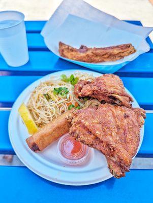 Broasted chicken thighs