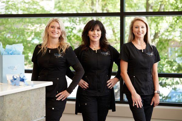 The VISTA team: (l-r) Kinsley, Gina and Danielle.