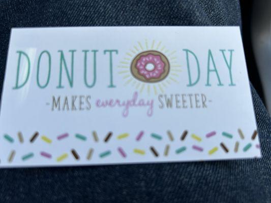 So happy was open for business today...