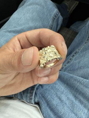 Nugget ring I purchased stamped 10KB