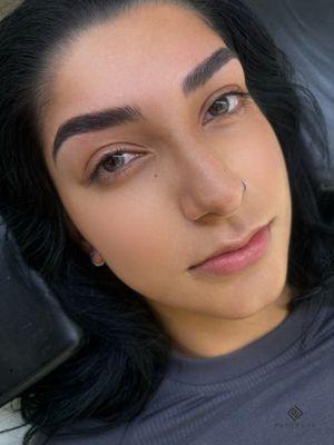 Just finished this set of Combo Nano Brows
And she looks flawless.