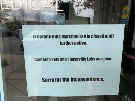 Marshall Lab - El Dorado Hills