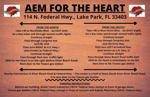 Address, Parking & Directions