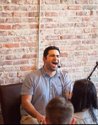 Singing and dancing to the mahamantra is a spiritual practice of Bhakti Yoga. By the mantra's purity it cleanses the heart.