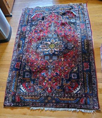 Our upstairs rug, 1 of 3 items cleaned.