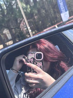 Hair results in the sun