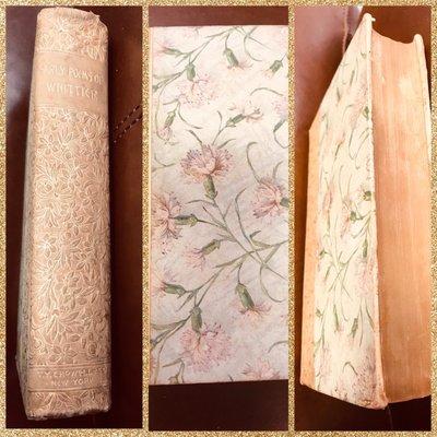 Look at this gorgeous book of poetry by John Whittier I scored! The gold leaf is superb!