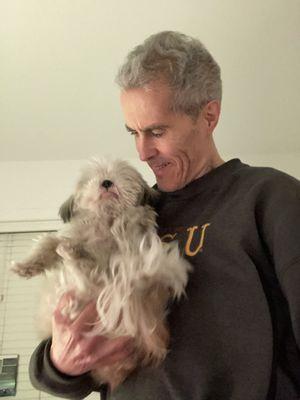 Happy customer (and happy doggie)