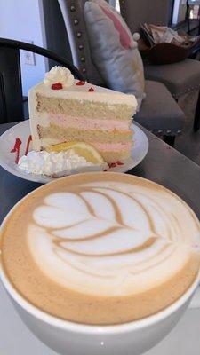 Latte and Cake
