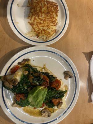 Egg White Veggie Omelette was amazing!.