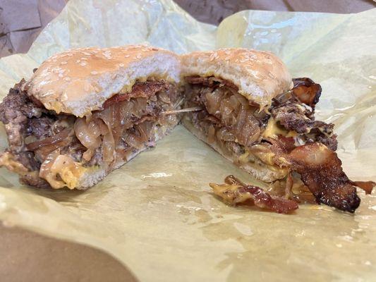 The dirty burger $13