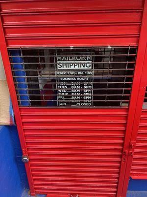 Mailroom Shipping Center