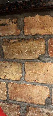Natural clay bricks. Remnants from the post-Great Chicago Fire era.