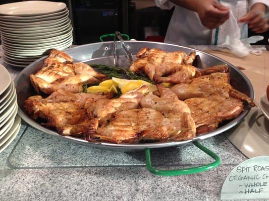 Spit Roasted Organic Chickens