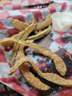 Ridiculous fried pickles. Awful. Who thinks this is okay to serve?