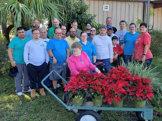 Christmas 2020. Students of Polk Training Center, serving adults with developmental and intellectual disabilities.
