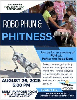 Robotic Dog social recreational engagement activity