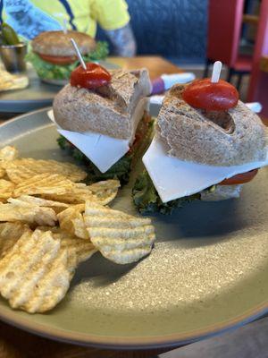 BYO tofu sando - note they dont have vegan mayo and the pesto is NOT vegan