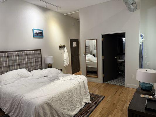 Our room - 3 coat hooks by the door