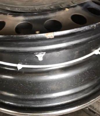 This is the plastic installed on purpose once my TPMSensor was broken there.