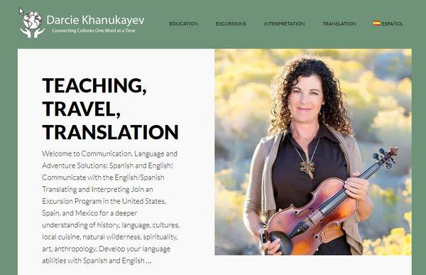 www.darciekhanukayev.com is a website that offers Spanish Education, Translation Services and Educational Excursions to Spain.