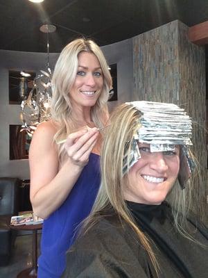 Jenny working her blondie Magic!