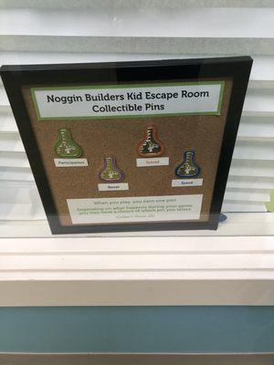 The pins you earn for escaping (or not escaping)