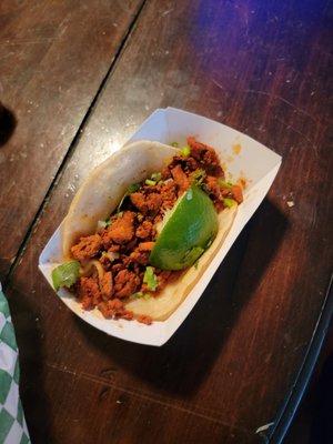 Dry meat and barely any onions or garnish
