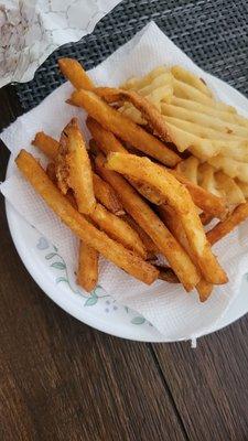 I pick little French fries put my airfryer and more better rid of grease,more better crispy French fries.