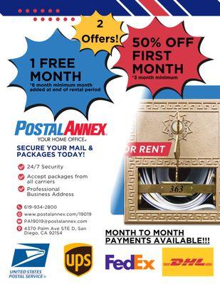 MAILBOX OFFER!