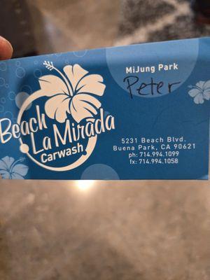 The SO CALL OWNERS BUSINESS CARD! IVE TRIED CONTACTING PETER FOR 3 WEEKS HE HAS YET RESPONDED...