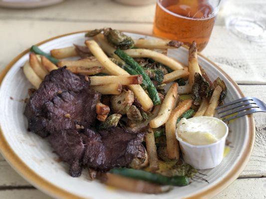My half eaten plate of "Steak Frites". So good!!!