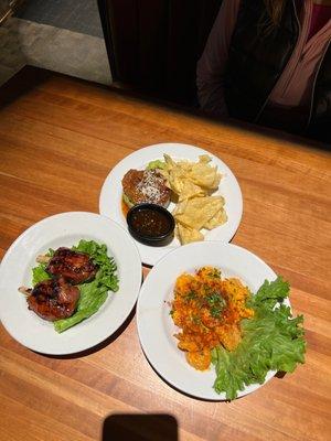 Hog wings, Poke, Bang, Bang shrimp