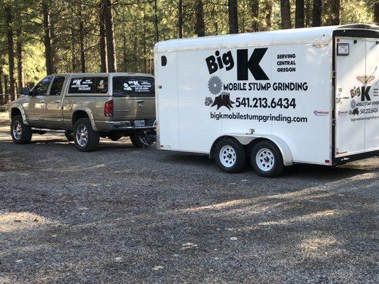 Big k mobile stump grinding
