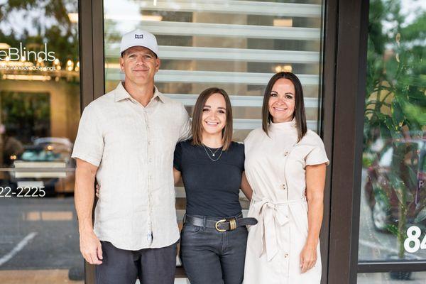 Meet Alex, Carly, and Jessica! The owners of SeattleBlinds