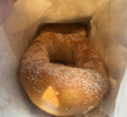 Cinnamon sugar pretzel