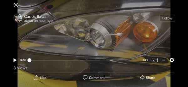 Professional Headlight Restoration