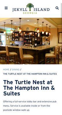 Turtle Nest Lobby Bar (inside Hampton Inn)
