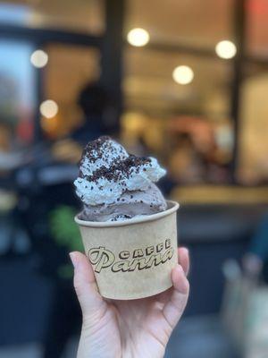 Cookies and panna, mint chip with panna